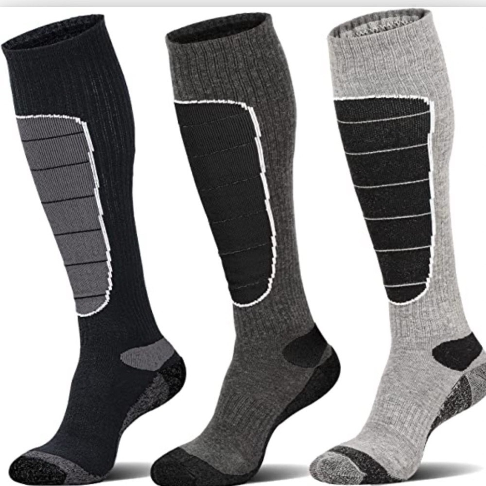 New 3pcs. Hyalea Men’s/Women’s Merino wool Ski socks size XL